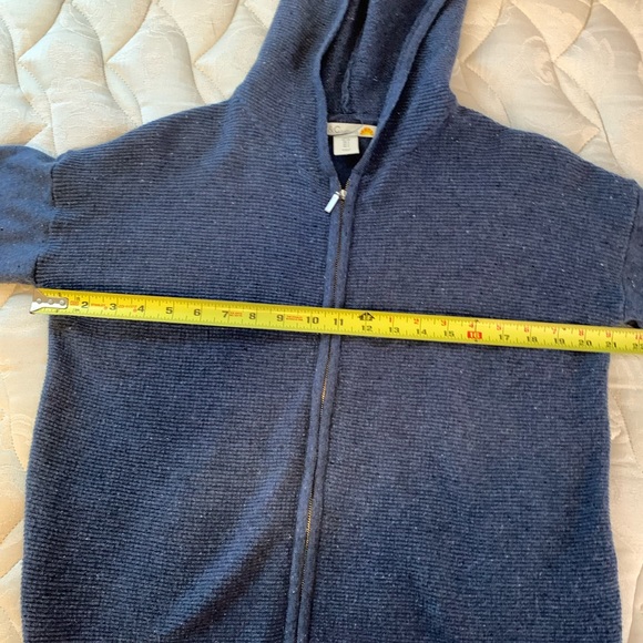 Small, blue, zip front sweater. New without tags. - Picture 2 of 4